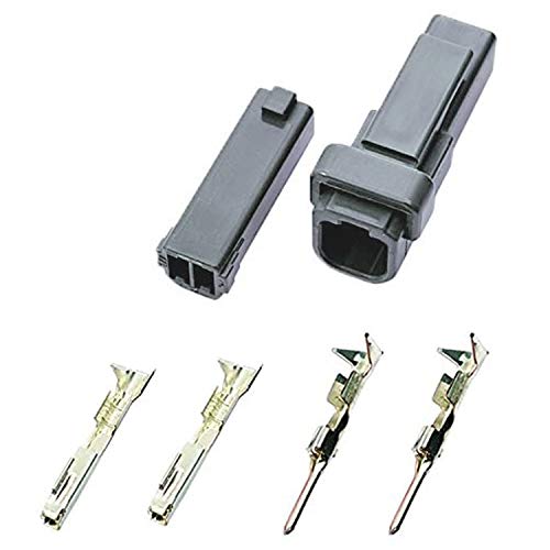 アクセサリー ZXC Daytona Motorcycle Turn Signal Connector, 2-Pole, Suzuki Gray