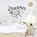 Dreamer Design Wall Painting Adesivo Piuma Stile Wall Decal Home Camera Da Letto Decorazione Volare Dream Catcher Art Altro Colore 42x30cm