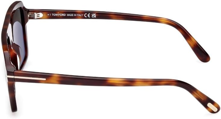 Tom Ford Vincent Green Square Men's Sunglasses FT1176 53N 56