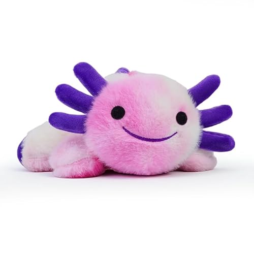 DYBFONO Axolotl Plush Toy,Soft Cute Axolotl Stuffed Cotton Plush Pillow Kawaii Salamander Animal for Boys Girls Kids Gift.(Mixed Pink)