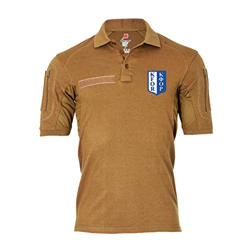 Polo tactique Alfa KFOR Kosovo NATO beige pour vos activités outdoor et loisirs