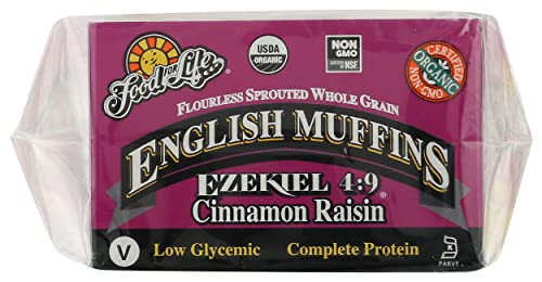 Food For Life Flourless Sprouted English Muffins, Cinnamon Raisin, 16 Oz (Frozen) #TOP6