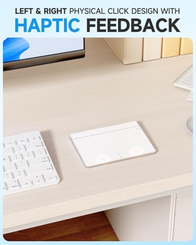 Touchpad inalámbrico para Windows 11 con soporte multitáctil MG3 blanco 4