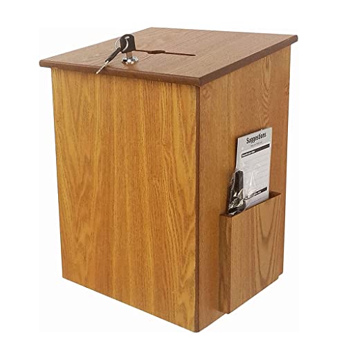 Buzón de correos montado en la pared, buzón de madera maciza, buzón de correos de gran capacidad, buzones de correo montados en la pared, buzón de correos independiente para interiores y exteriores, b