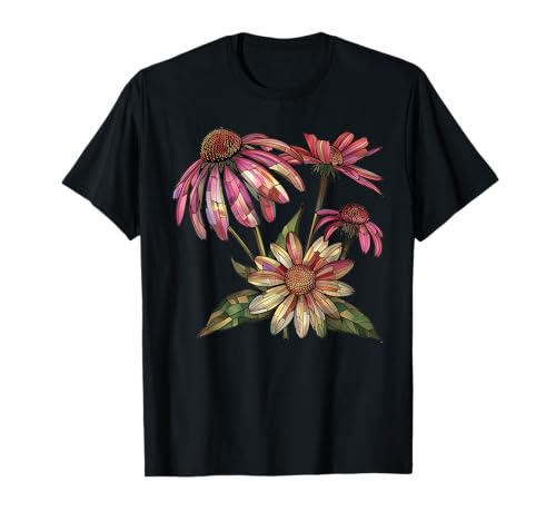 Echinacea Stained Glass T-Shirt