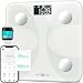 Scale for Body Weight and Fat Percentage, RunSTAR Digital Accurate Bathroom Smart Scale with Large Display, FSA&HSA Eligible 13 Body Composition Analyzer Sync App, White