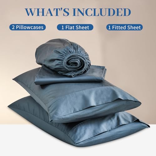 Image of Bedlifes 1000TC Egyptian Cotton Queen Sheets, 4Pcs 18-24 inch Extra Deep Pocket