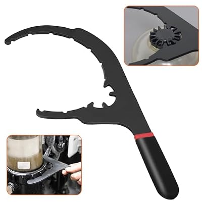 Sporthfish 61110 Diesel Fuel Filter Wrench for Davco 6'' Fuel Water Filter Wrench Fuel Filter Removal Tool for Cummins, Kenworth, Paccar, Volvo, Peterbilt, Caterpillar, Detroit Diesel