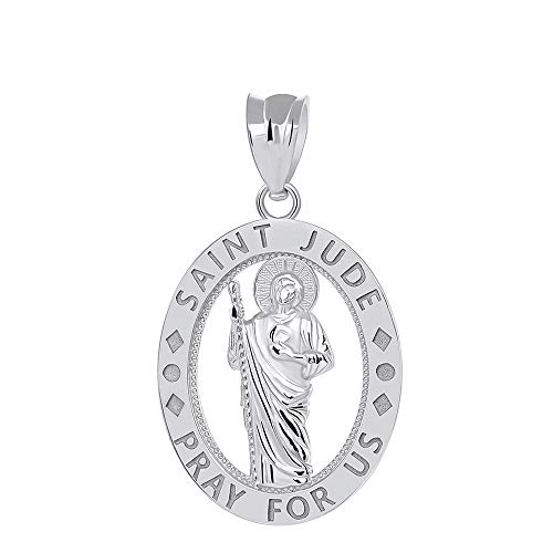 10k Gold Saint Jude Pray For Us Charm Pendant