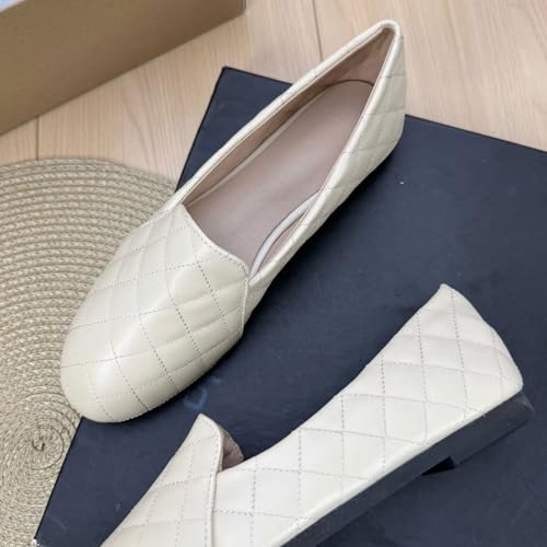 SAILING LU Women's Round Toe Ballet Flat Shoes Female Office Shoes Comfort Driving Shoes Slip-On Loafers4