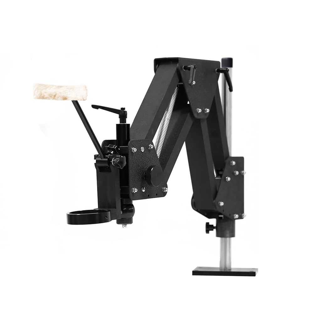 Braccio regolabile a molla per microscopio binoculare MS01A, base in metallo resistente con posizionamento di precisione, compatibile con lente di Barlow 0,5X e luce ad anello LED, MS01A-H