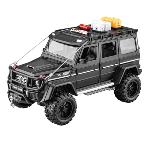 Image of 1:24 Diecast Model Alloy Beenz G550-4X4 Modified Alloy Metal Pull Back Car with 6 Openable Doors & Sound Light Auto Toy car Best Gift Toys for Kids Boys(Colors as Per Stock)