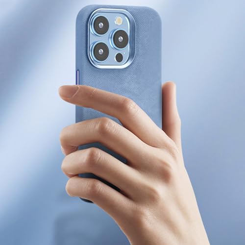 Funda magnética de cuero para iPhone 15 Pro en color gris Hazara 6