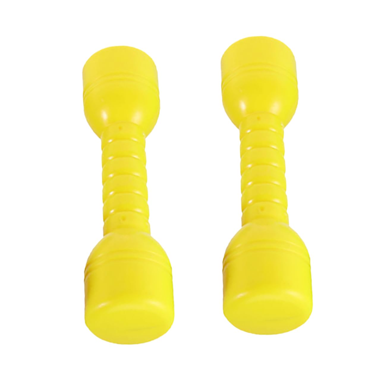 2Pcs Plastic Dumbbells for Ergonomic Barbells for Kindergarten Morning Exercise Fun Workout Equipment