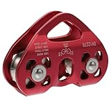 BZVCRTYKL Carts 1pc Herzform Doppelrolle Heberolle Transport Heberolle s Klettertechnik Riemenscheibe Herzförmige Rolle Outdoor Zip Line Fitness Luftfahrt Aluminium/10920