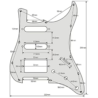 WGOEODI Pickguard de Guitare Pearloid 13 pièces, Plaque à gratter SSH HSS 4 Plis, pour Guitare FD St 11 Trous,Mix,As… - Les Beatles, Paul McCartney, John Lennon, RIngo Starr, George Harrison WGOEODI Pickguard de Guitare Pearloid 13 pièces, Plaque à gratter SSH HSS 4 Plis, pour Guitare FD St 11 Trous,Mix,As… – Image 5