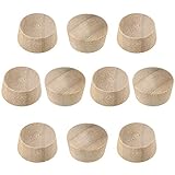 uxcell Wood Button Top Plugs 9/16 Inch Cherry Hardwood Furniture Plugs 9/25 Inch Height 200 Pcs