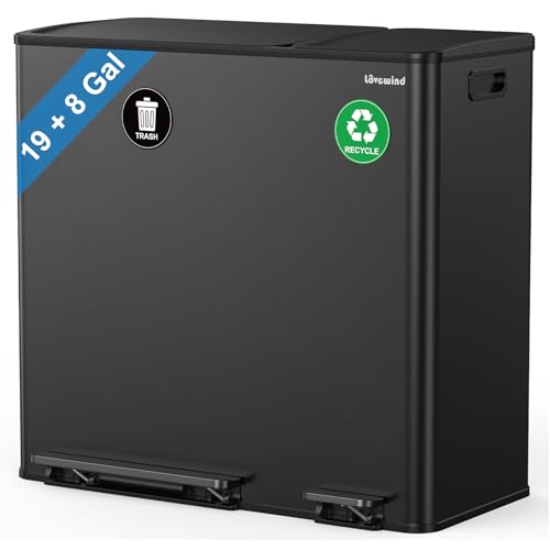 Lovewind Dual Trash and Recycling 19+8 Gallon