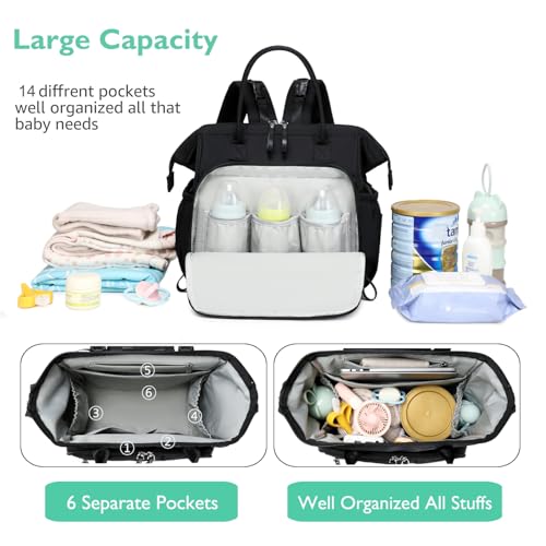 LORADI Convertible Diaper Bag Tote