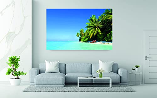 Tableau L’îlot art moderne décoration murale salon 60x40cm