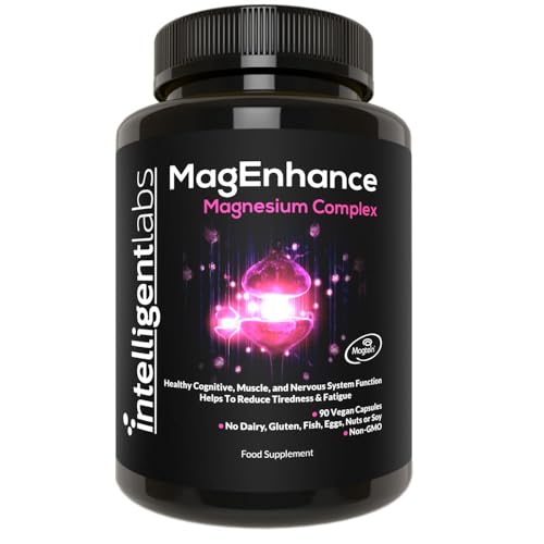 MagEnhance Magnesium Complex for Sleep Support - Magtein L-threonate Glycinate & Taurate - Nervous System & Muscle Relaxation Gentle on the Stomach 90 Vegan Capsules 30-Day Supply