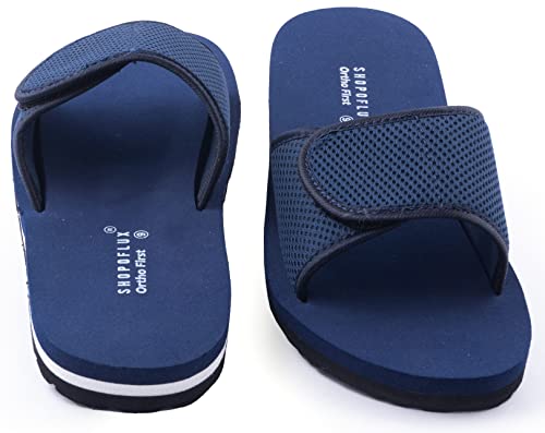 Image of SHOPOFLUX Ortho First Slippers for Men | Adjustable Strape Orthopaedic Doctor Chappal Flip-Flop Footwear and House Slippers for Gent's and Boy's