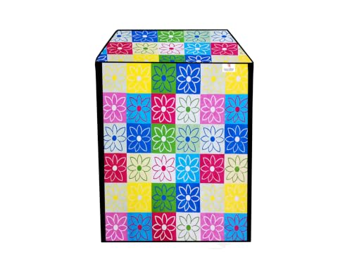 Image of Dishwasher Cover for 12 to 15 Place Setting | Water-Resistant Dustproof Zip Cover | Universal Fit Compatible with Bosch, LG, IFB, Hafele, Faber & More | 63 x 63 x 88 cm | Design 14