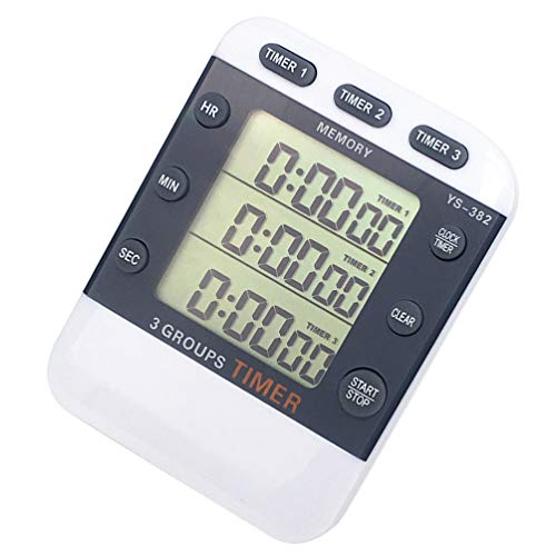 Cronômetro Esportivo Digital Besportble, Cronômetro de Cozinha, 3 Canais, Temporizador de Cozinha, V