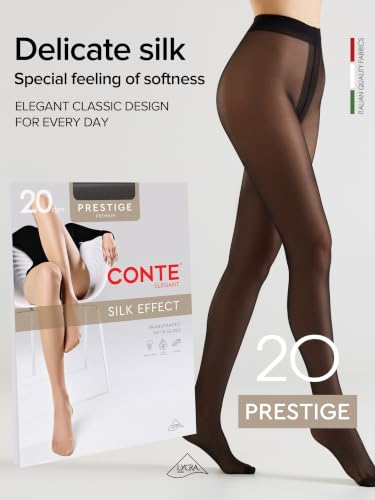 Image of Conte Classic Sheer to Waist Silky Pantyhose Prestige 20 Den