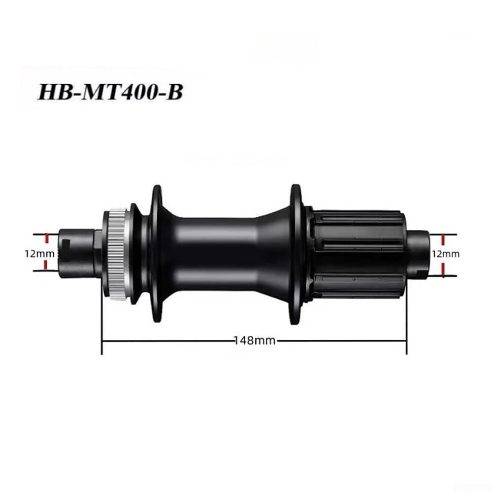 Buje trasero de bicicleta de montaña, eje pasante MT400-B 12x148mm 32 agujeros 12 velocidades Centre-Lock Buje de freno de disco para rueda de bicicleta MTB