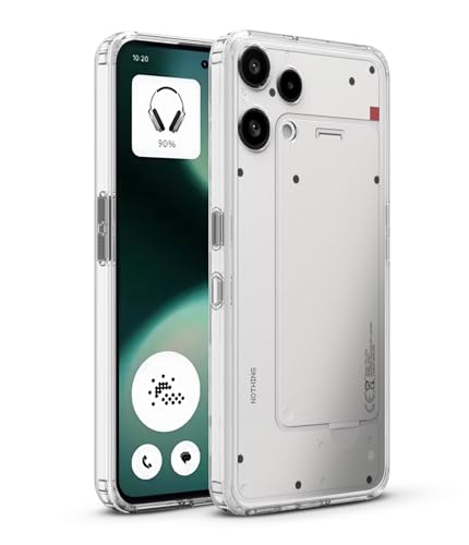 Image of KAPAVER Essential Back Cover Case Compatible with Nothing Phone 3a Lite - Clear (PC+TPU) (Nothing Phone 3a Lite - Clear)