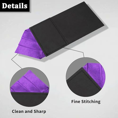 Image of Mens Pre-Folded Pocket Squares on Card Pocket Handkerchief for Suit Accessories
