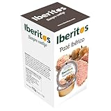 Iberitos - Paté Ibérico - Ideal para Untar Tostadas, Bocadillos, Cocinar - Ingredientes Selectos - Sin Gluten - Producto Fabricado en España - 10 Cajas de 5 Monodosis x 23 Gramos