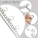 Hayaww 2 Pcs SchuhanhäNger Kette,Schuhe Kette Schuhkette Dekoration Schuhkette Charms Metall Kette Schuh Punk FußKettchen Mode Schuhkette Schuhketten FüR Schuhe, Hosen, RucksäCke, Kleidung