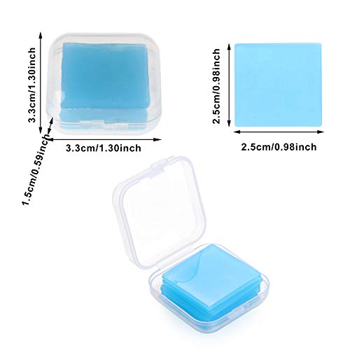 54Pieces Diamond Painting Glue Clay Embroidery Cross Stitch Drilling Mud DIY Painting Wax Organizer Box for Diamond Painting Accessories Nail Tools Blue
