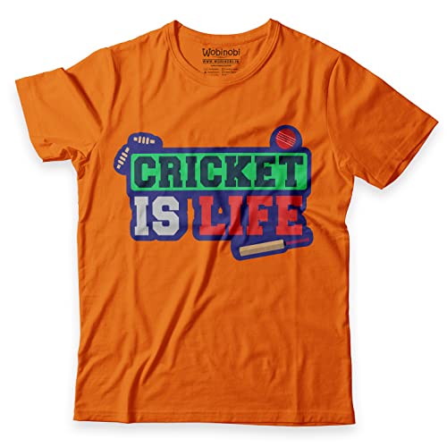 Image of Boys T-Shirt Cricket is Life 100% Cotton Boys T-Shirt