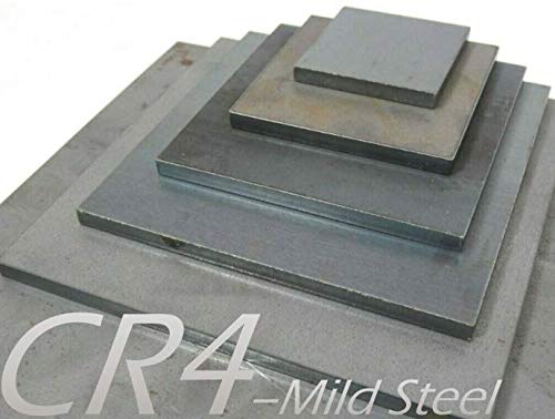 1MM MILD STEEL SHEET CR4 - METAL SHEETING SQUARE/RECTANGLE PLATES MULTIPLE SIZE'S