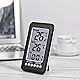 Geevorks Thermometer für Innen und Außen, kabellos, 2 in 1, Uhr, Thermometer, LCD, ℃ / ℉, Thermometer für Innen- und Außenbereich, digital, Temperaturmessung, mit Sender