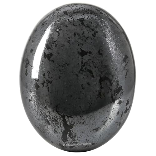 Hematite Palm Stone Crystals for Meditation & Healing