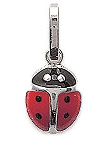 Bijoux enfants argent 925 : pendentif coccinelle pour baptême et anniversaire