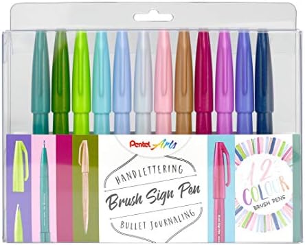 Pentel Fude Touch Brush Stroke Sign Pen - Black Ink