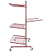 ALMULOO Auto Parts Storage Rack 3 Shelf Storage Rack Parts Management Carts Shelves for Tools Storage