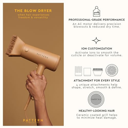 PATTERN by Tracee Ellis Ross Blow Dryer with Four Attachments for Curly, Coily & Tight Texture Hair - Thumbnail 2