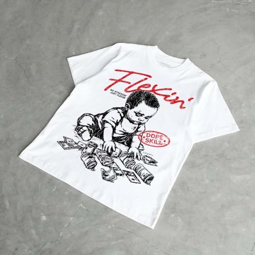 Image of DopeSkill Graphic Tee Streetwear Hip Hop Hypebeast Street Style Unisex T-Shirt Sneaker Colour Matching Shirts Swag Y2K Style