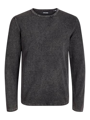 Sweater JACK & JONES Homme Jjeleo Knit Crew Neck en coloris Caviar taille S