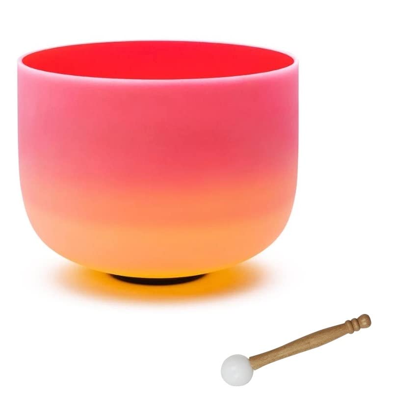 Amazon.co.jp: レインボー D ノート クリスタル シンギング ボウル 10