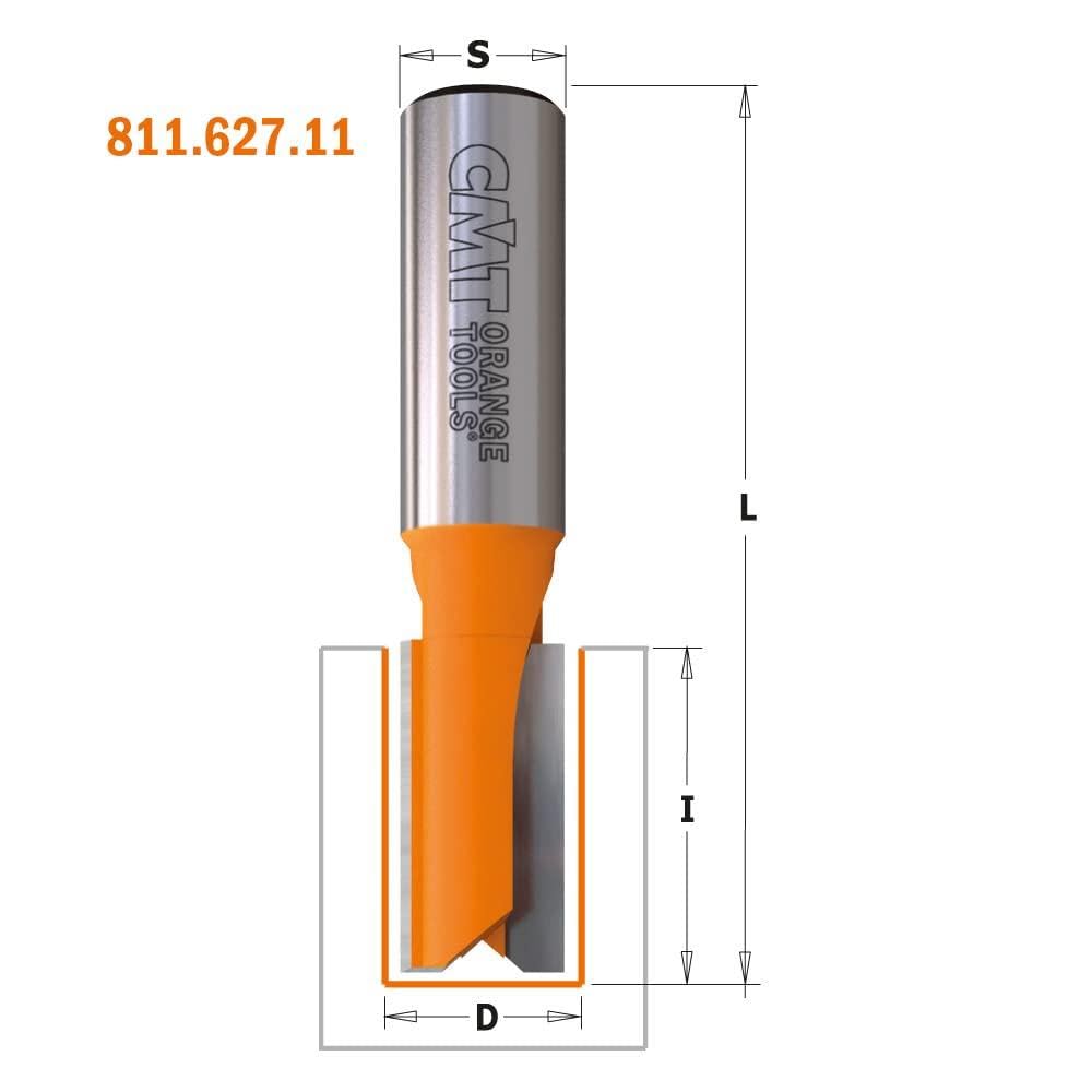 CMT Orange Tools 955.002.11 laadfrees Z 2 mm x 8 x 31,7 x 12,7