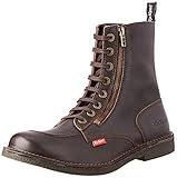 Kickstonery Reißverschluss Kickers Herren Kickstonery Zip Stiefelette, Dunkelbraun, 43 EU