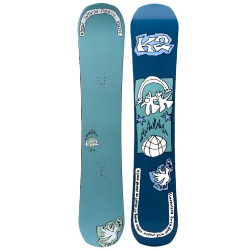 K2 World Peace Men's Freestyle Park Snowboard, 151cm