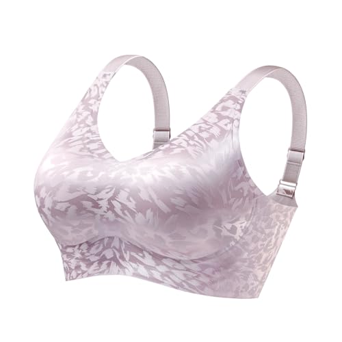 Soutien-gorge couvrant sans armature violet taille XL confortable - 4